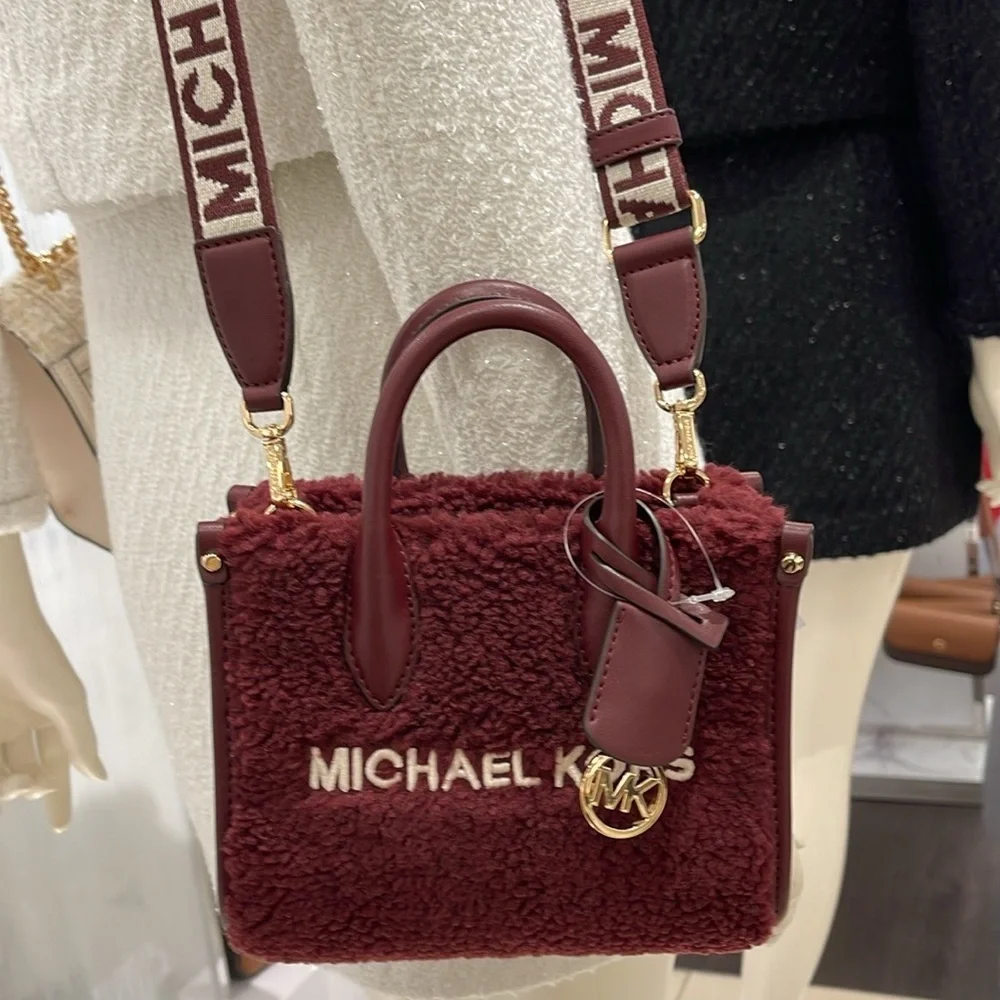 Michael Kors Mirella Extra-Small Sherpa XS SHOPPER XBODY SHEARLING Crossbody TZ